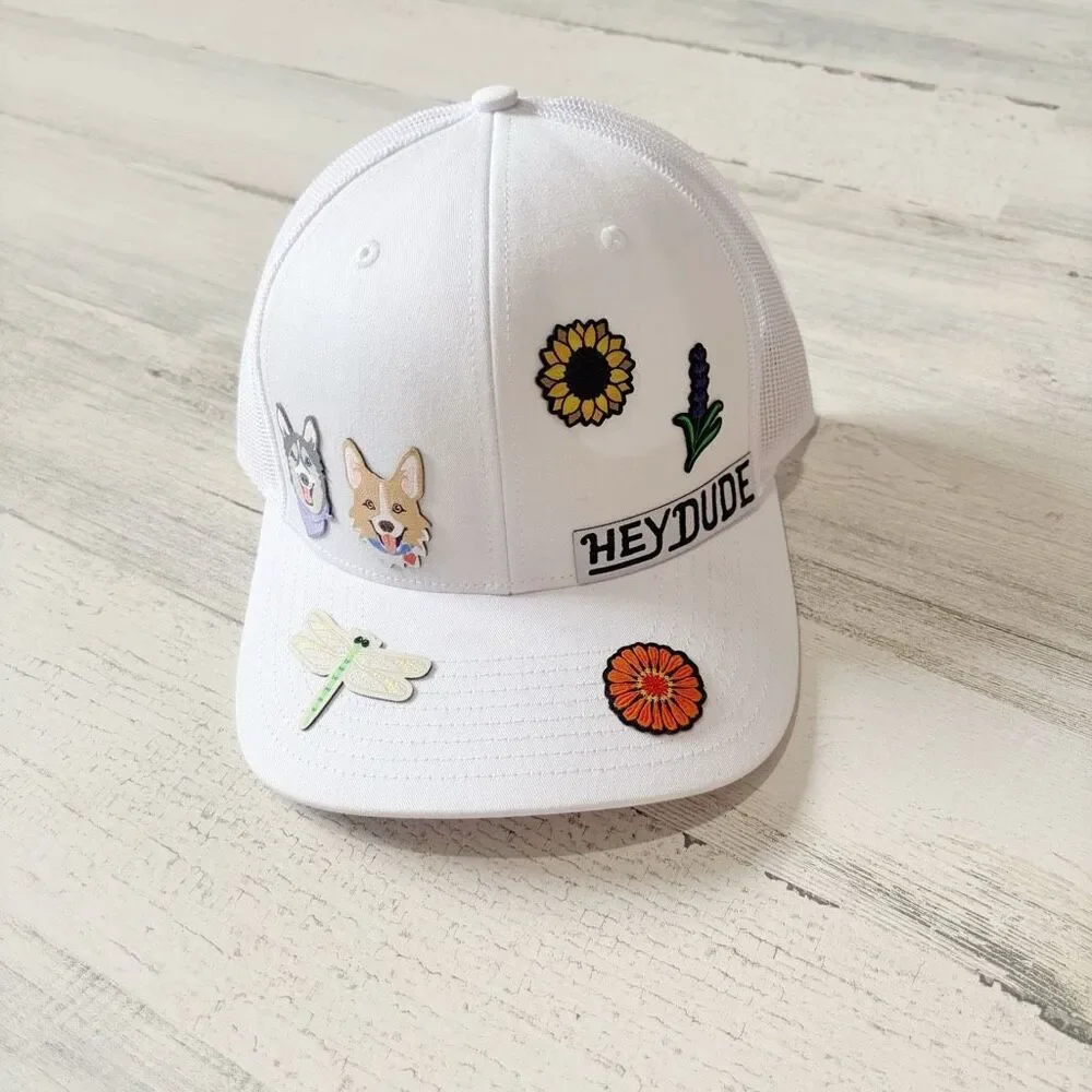 Hey Dude Trucker-hat White & Patchwork